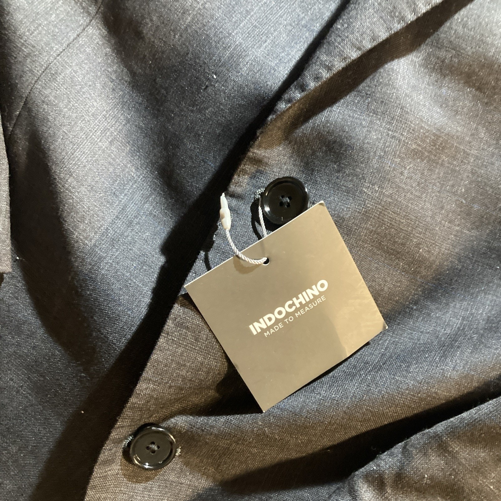 Nwt Flaws Indochino Blazer Men Black Jacket Wool Cashmere Luxury Made To Measure — image 4 of 8